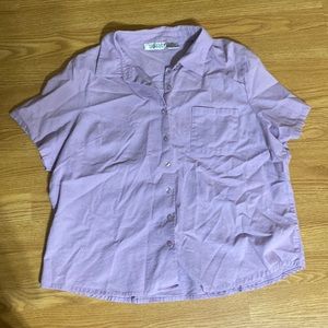 Selene sport lavender blouse with buttons